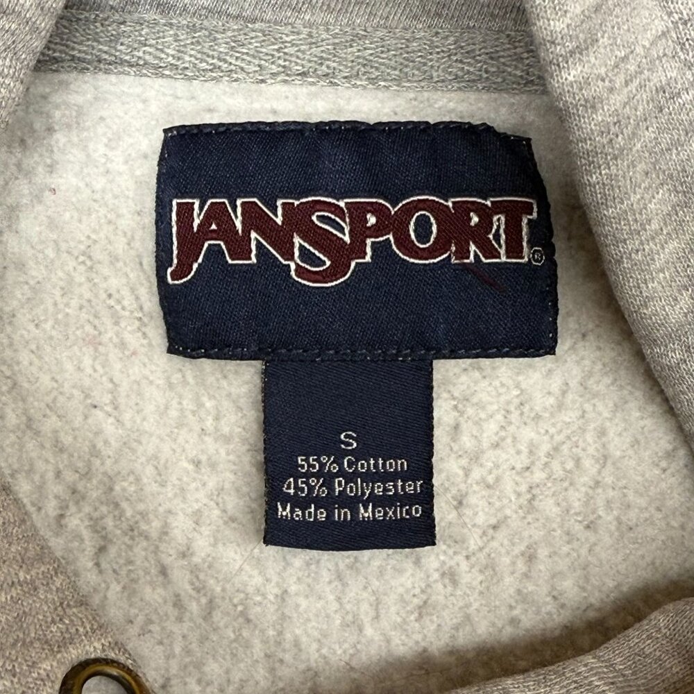 ✅Mens S Wisconsin Badgers Jansport Hoodie Gray Pullover Fleece-Lined Sweatshirt - Picture 7 of 9